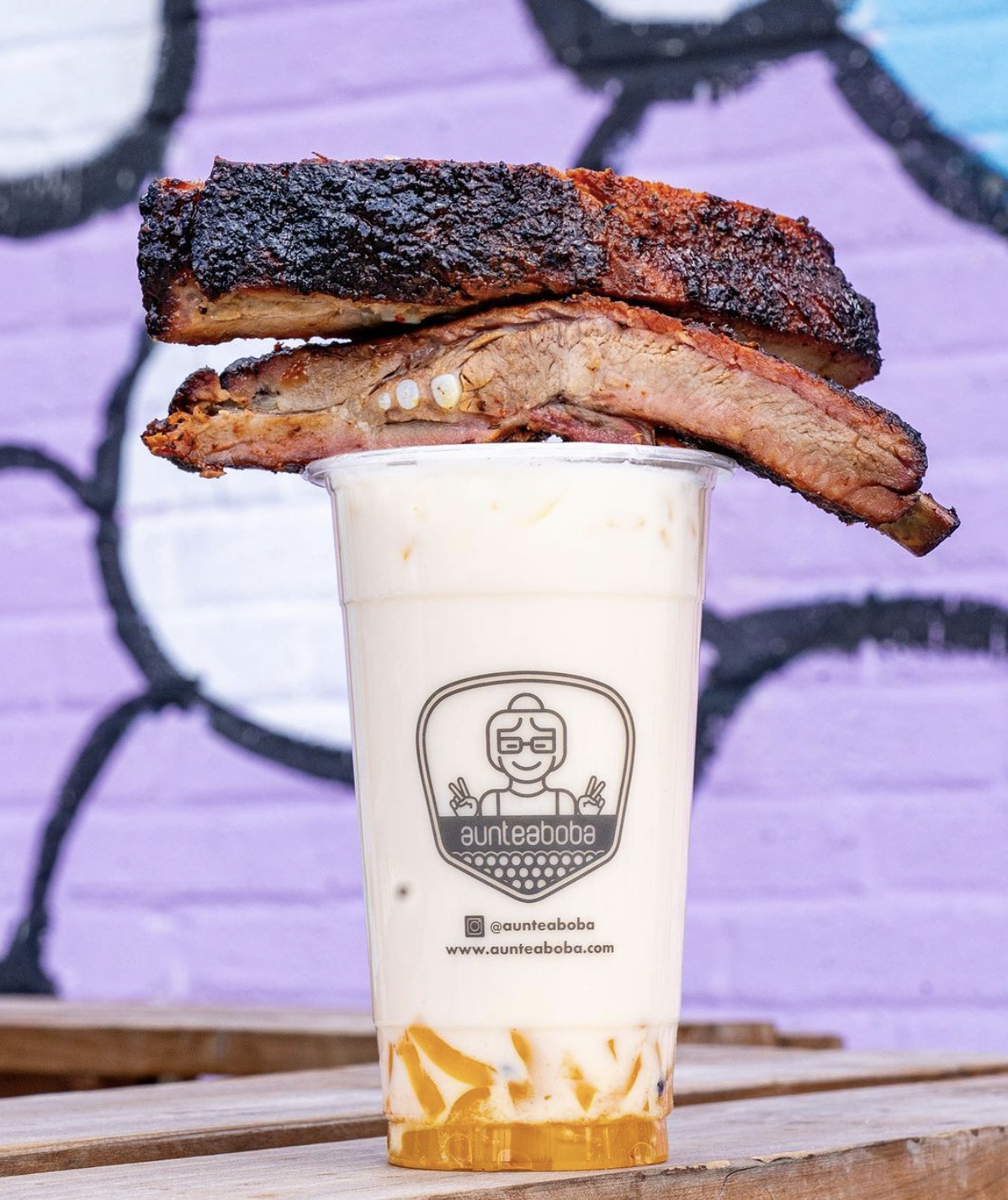 Boba Tea with a side of ribs